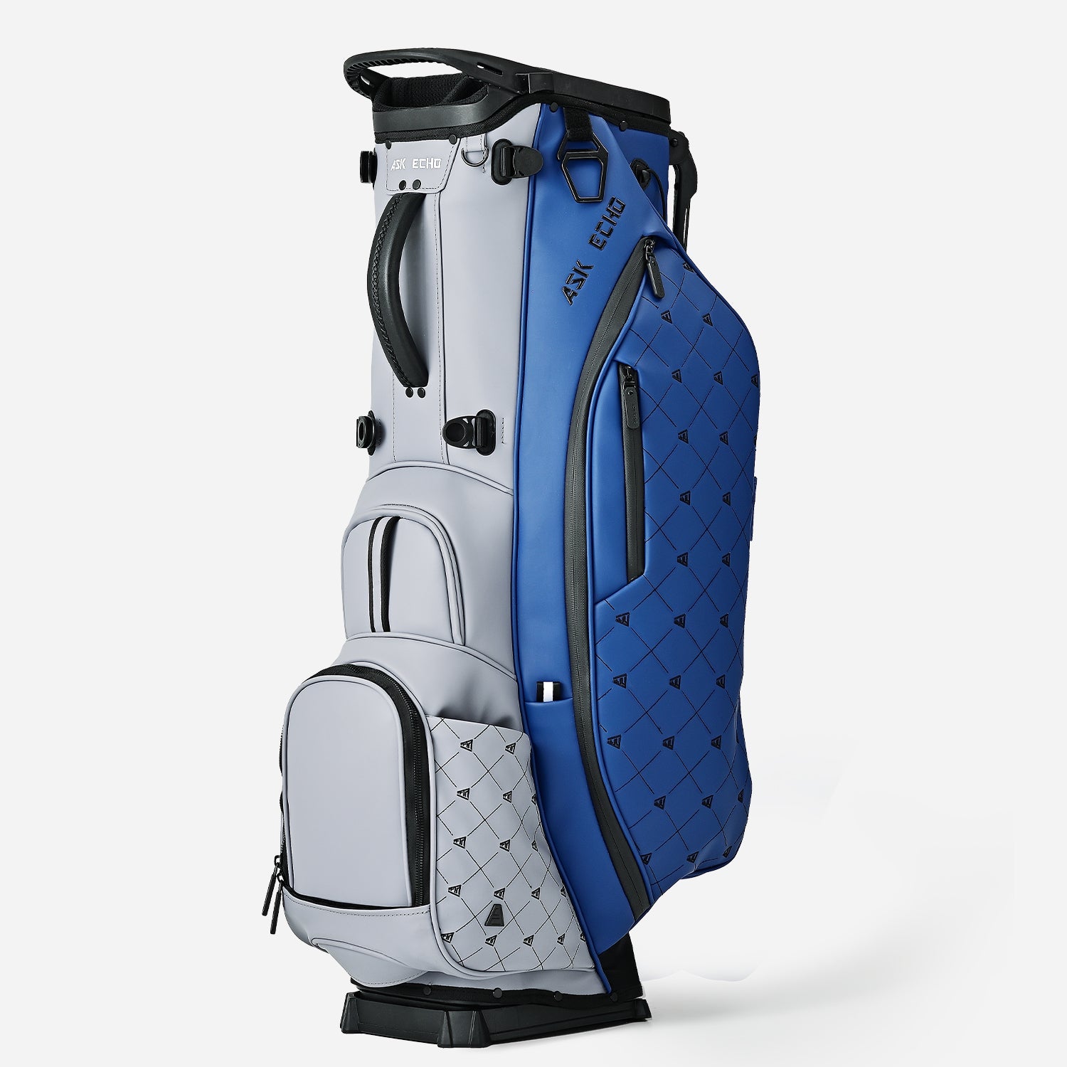 Ask Echo 2025 Prestige-14 Way Full Length Hybrid Leather Stand Bag / Navy