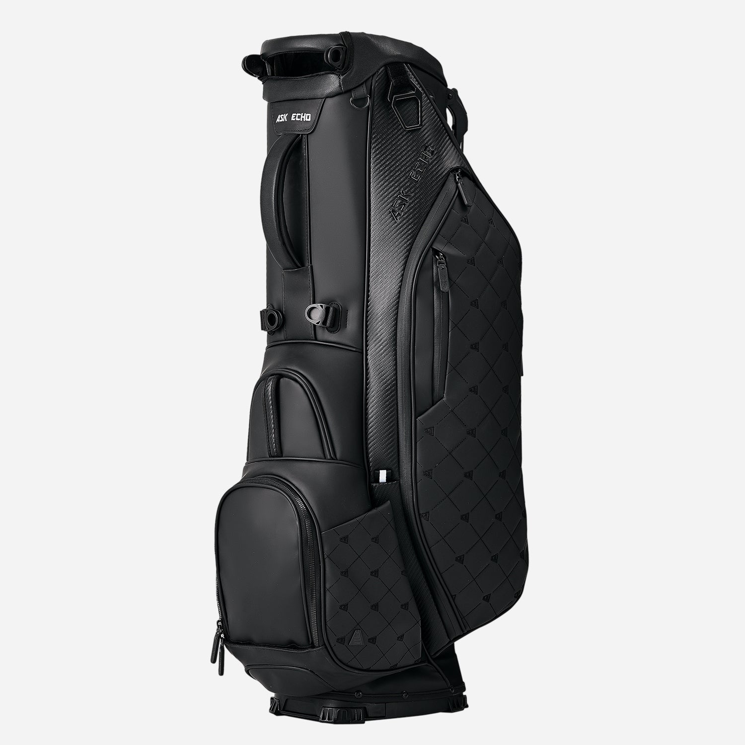 Ask Echo 2025 Prestige-5 Way Compact Leather Leather Stand Bag / Black