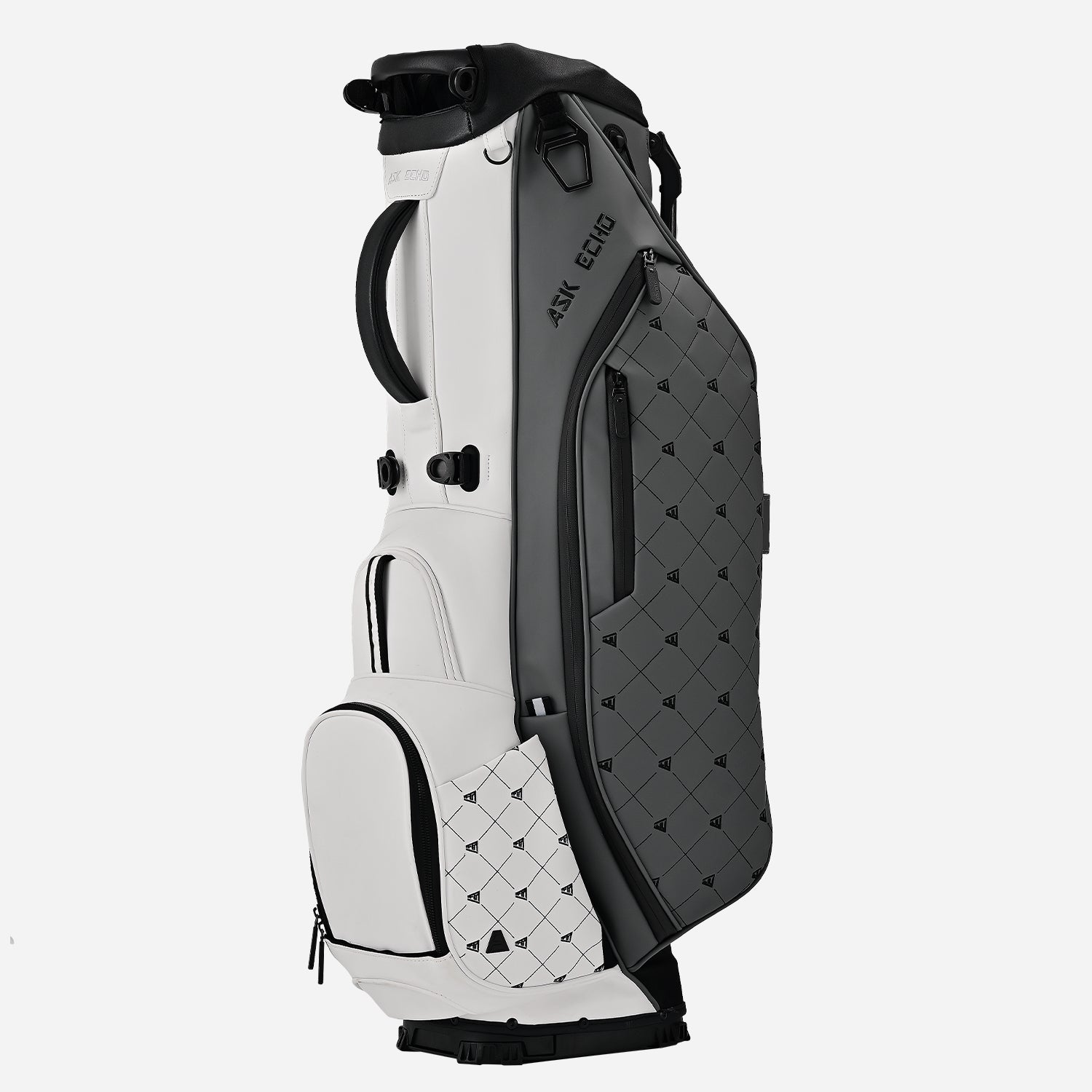 Ask Echo 2025 Prestige-5 Way Compact Leather Leather Stand Bag / Grey