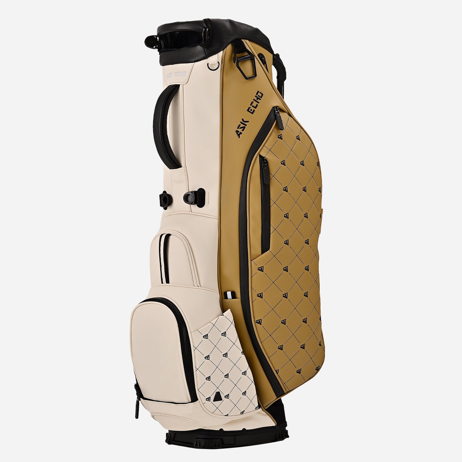 Ask Echo 2025 Prestige-5 Way Compact Leather Leather Stand Bag / Toasted Almond