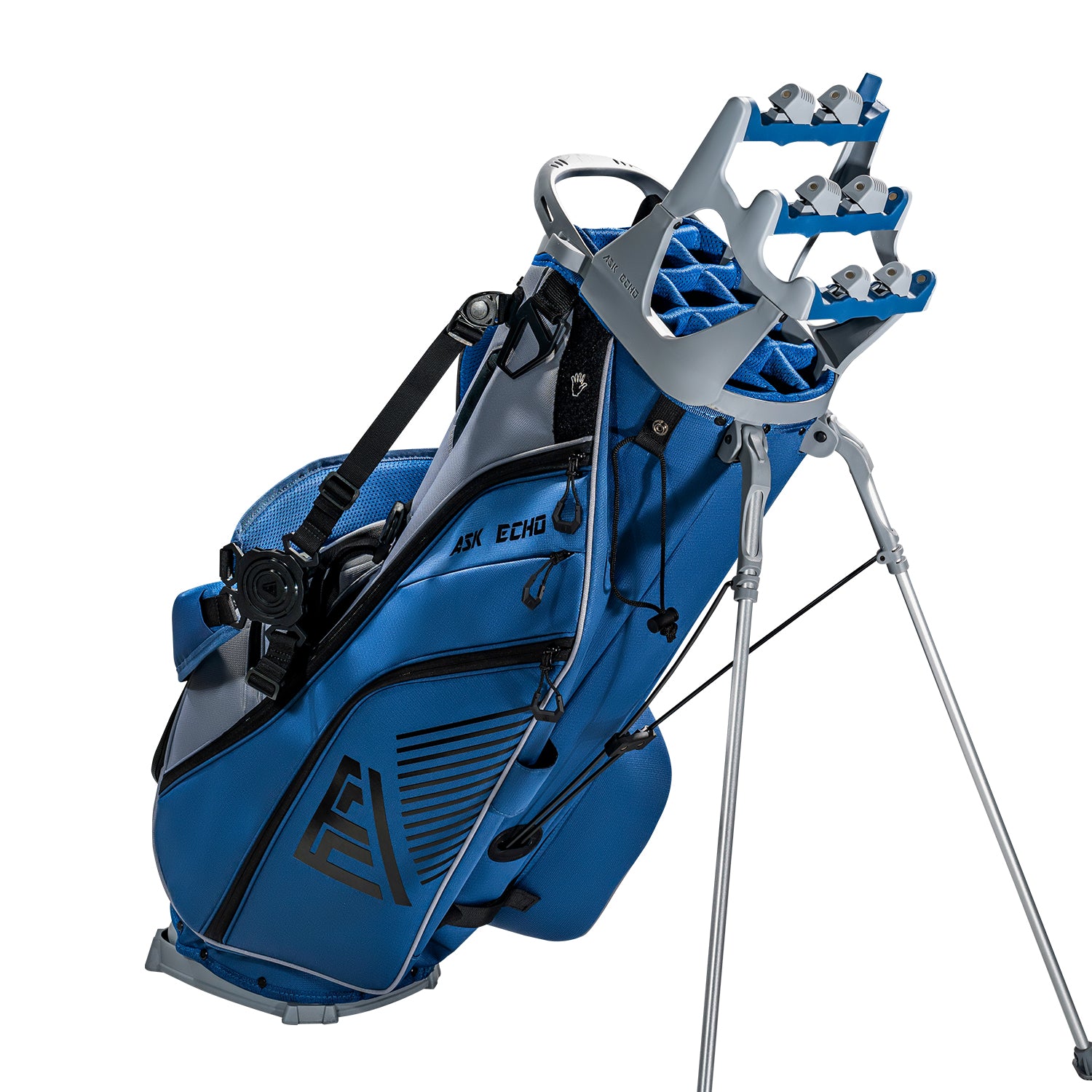 ST-14 Hybrid Stand Bag and Pendor Lock Club Organizer Bundle / Navy