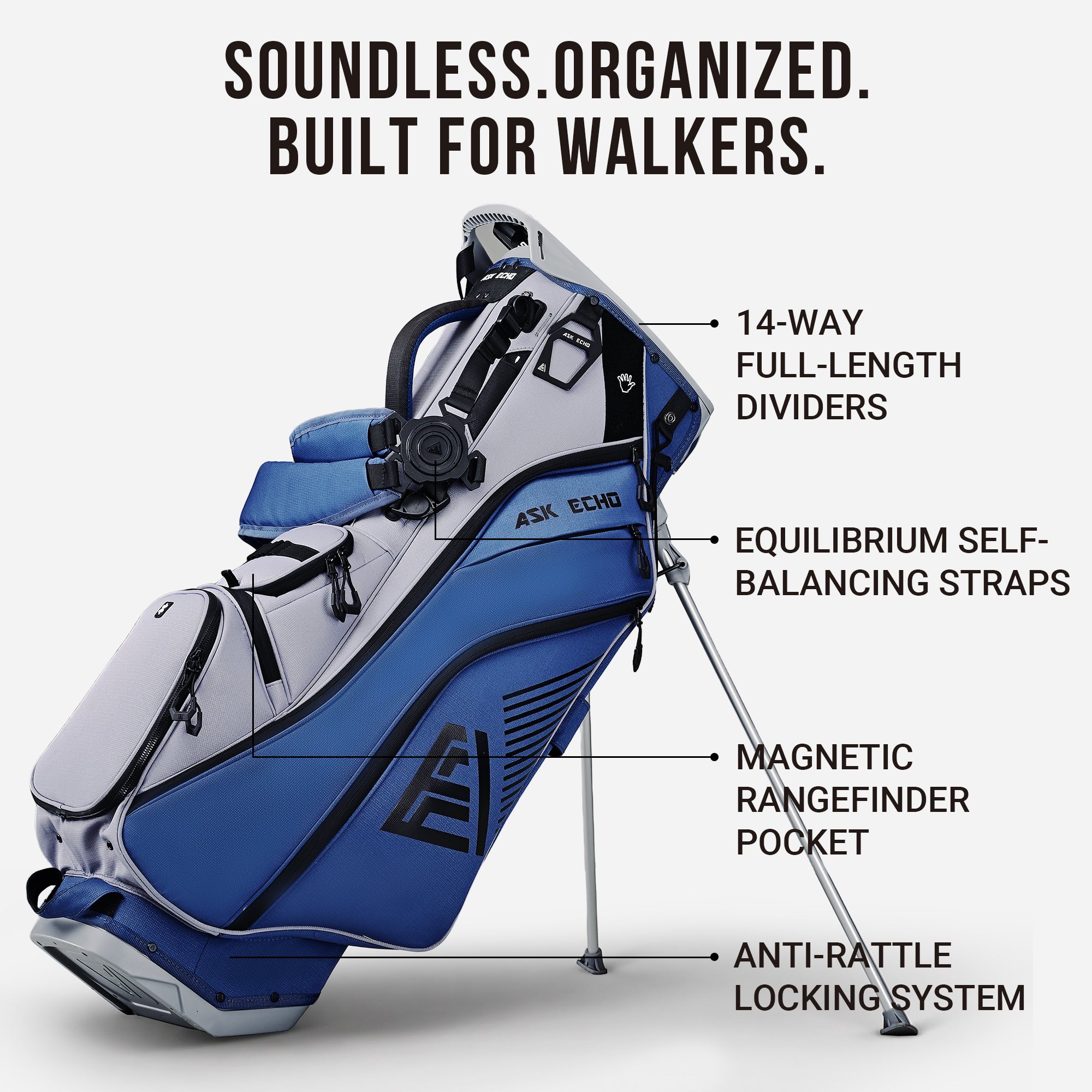 ASK ECHO ST-LOCK | Lightweight 14-Way Silent Stand Bag