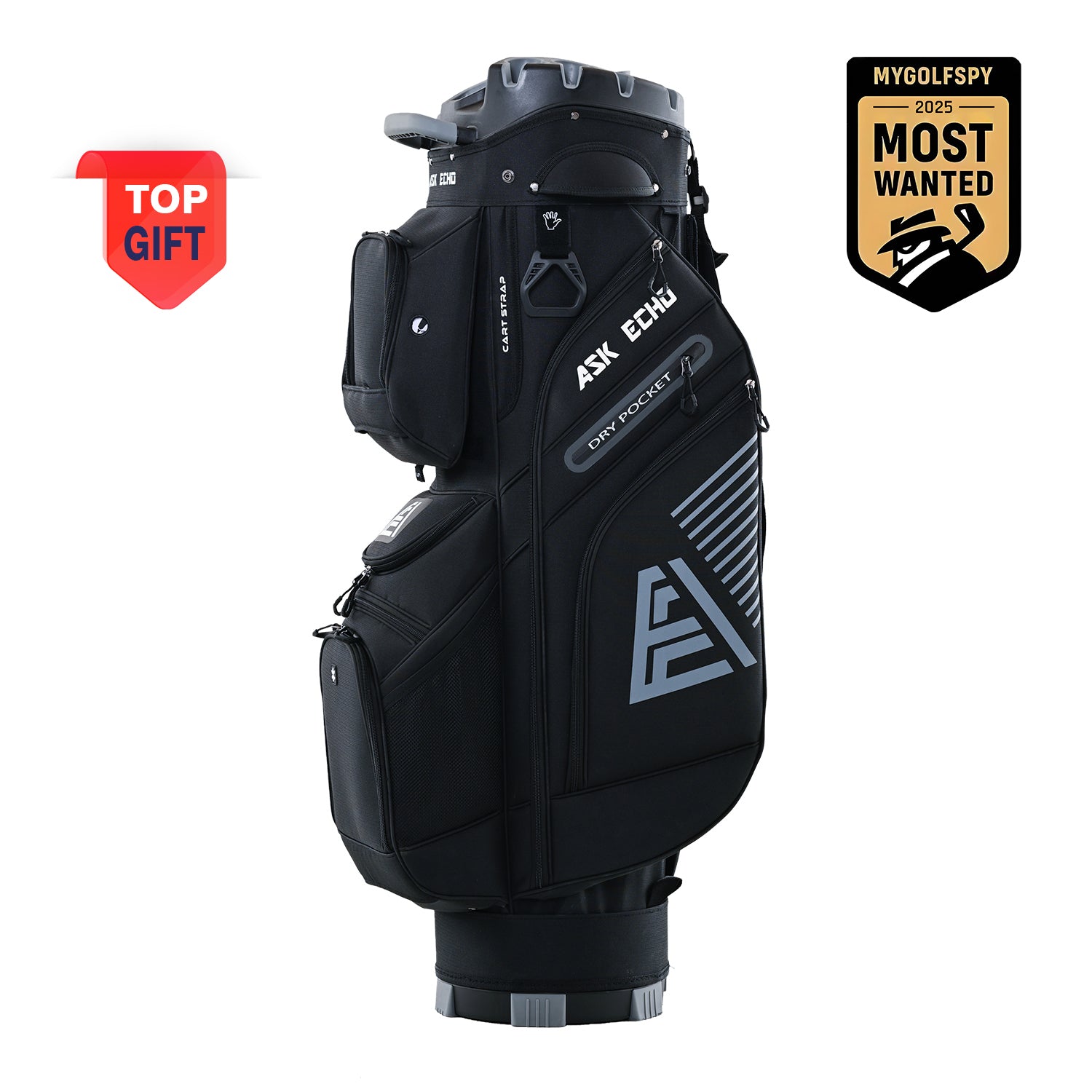 Ask Echo T-LOCK 2.0 14 Way Organizer Dividers Golf Quiet Cart Bag / Gr