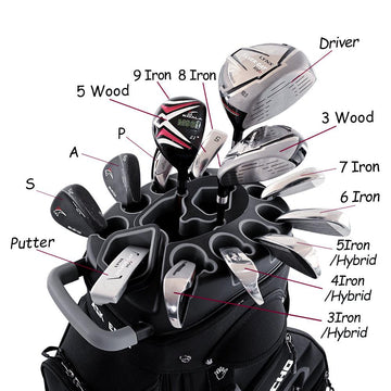 Ask Echo 2024 T-LOCK 14 Way Organizer Dividers Golf Soundless Cart Bag / Black