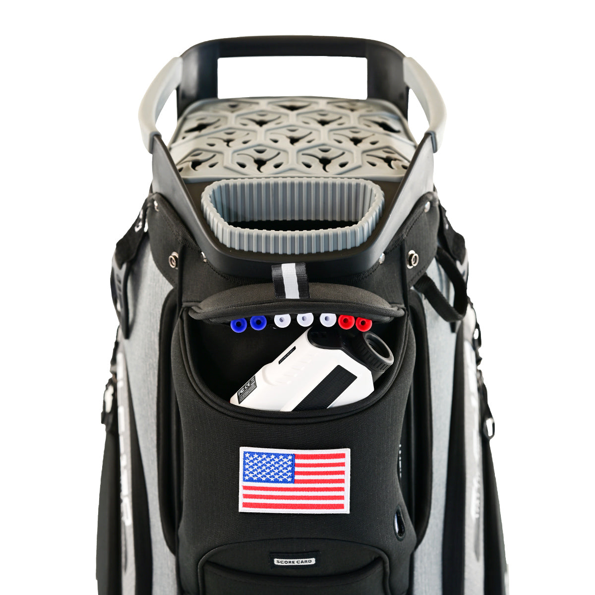 Ask Echo 2024 SLC-130 15 Way Full Length Dividers Golf Silence Cart Bag /  Black