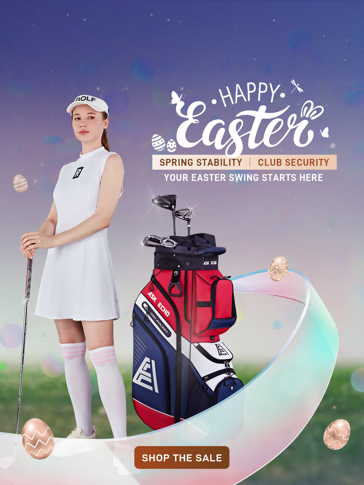 ASK ECHO: Cart Bag,Stand Bag,Golf Accessories