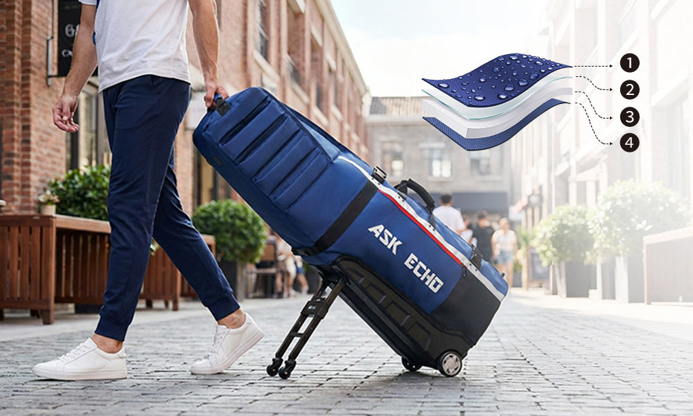 Ask Echo 2026 Locklink StableRoller Golf Travel Bag / Navy