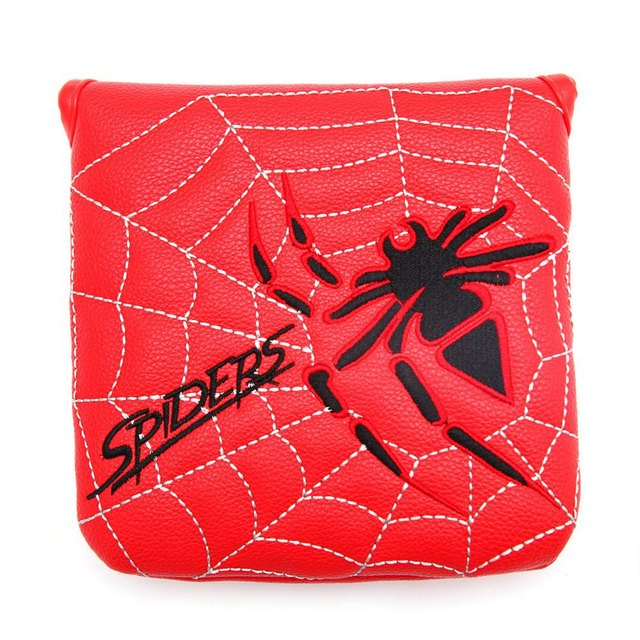 Spider Embroidery Square Mallet Putter Head Cover