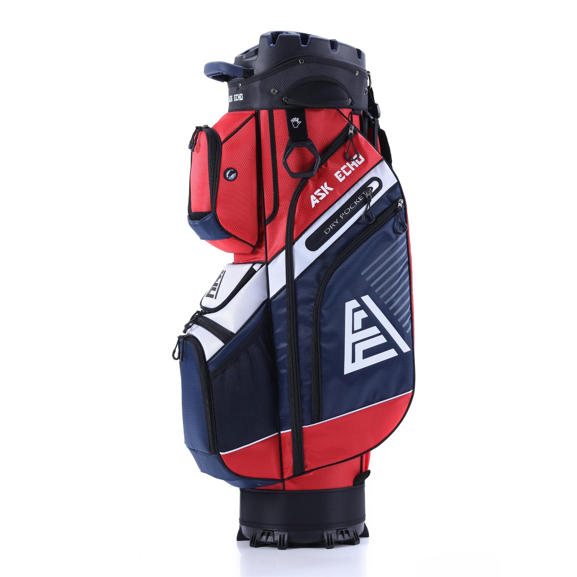 Ask Echo T-LOCK 2.0 14 Way Organizer Dividers Golf Soundless Cart Bag / Grey