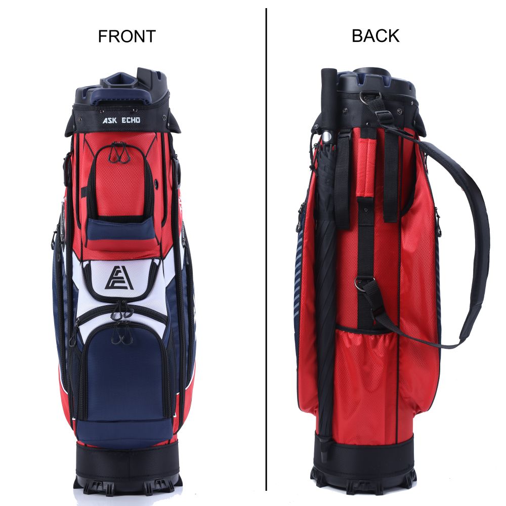 Ask Echo T-LOCK 2.0 14 Way Organizer Dividers Golf Soundless Cart Bag / Navy