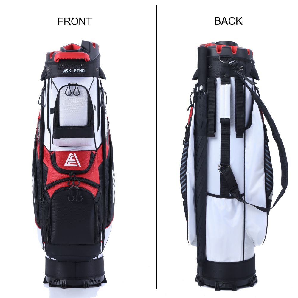 Ask Echo T-LOCK 2.0 14 Way Organizer Dividers Golf Soundless Cart Bag / White