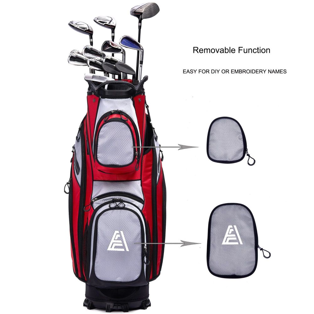 Ask Echo WINNER 2.0 15 Way Full Length Dividers Golf Organizer Cart Bag / Red