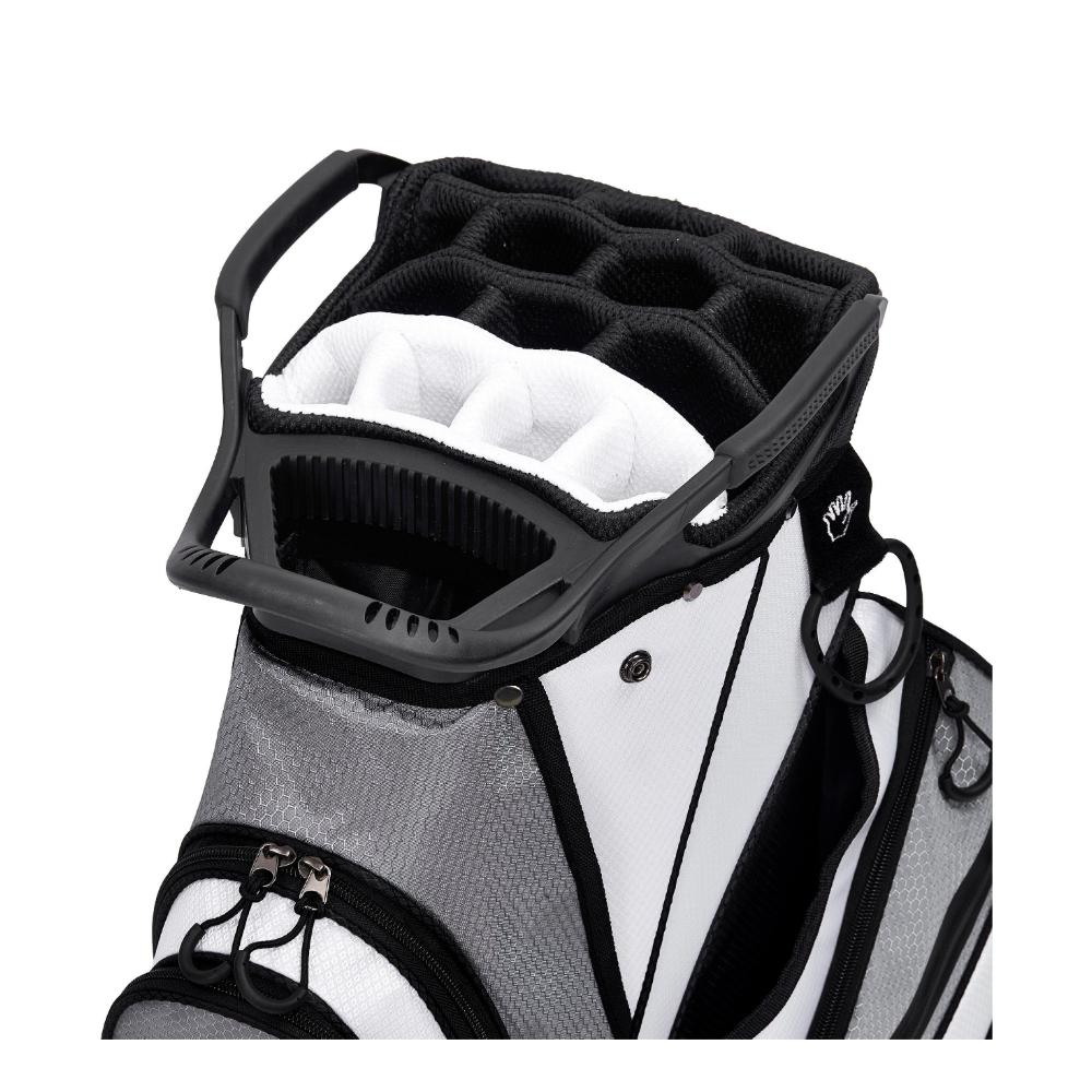 Ask Echo WINNER 2.0 15 Way Full Length Dividers Golf Organizer Cart Bag / White
