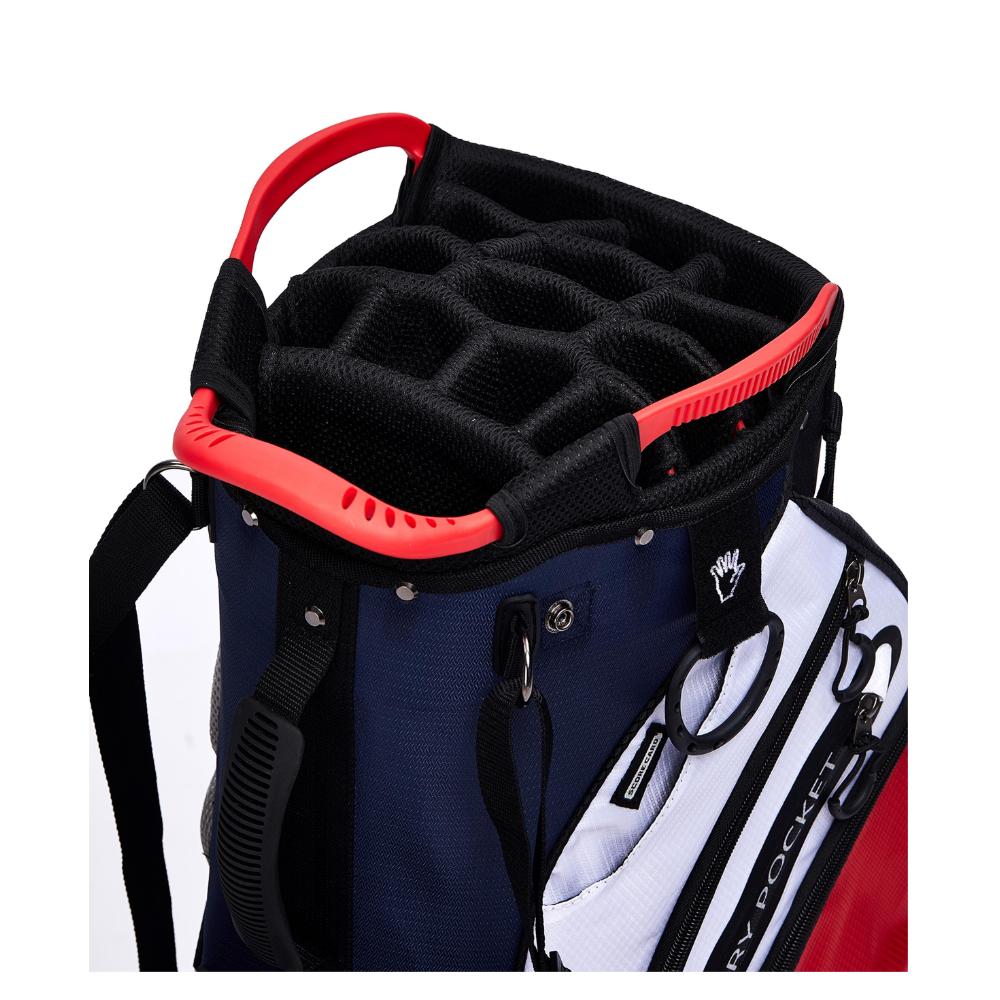 Ask Echo BLAZER 2.0 14 Way Full Length Dividers Golf Organizer Stand Bag / Navy