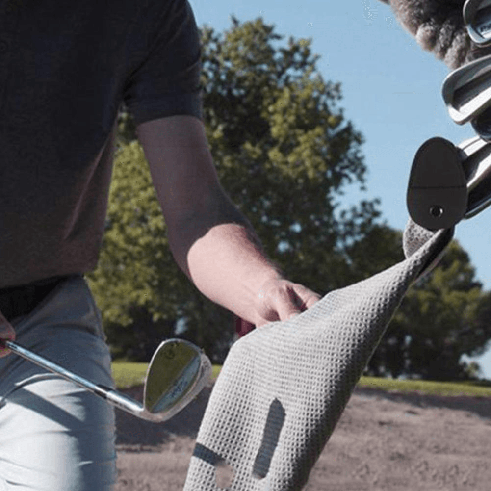 ASK ECHO Waffle Weave Microfiber With Magnetic Golf Cotton Towel