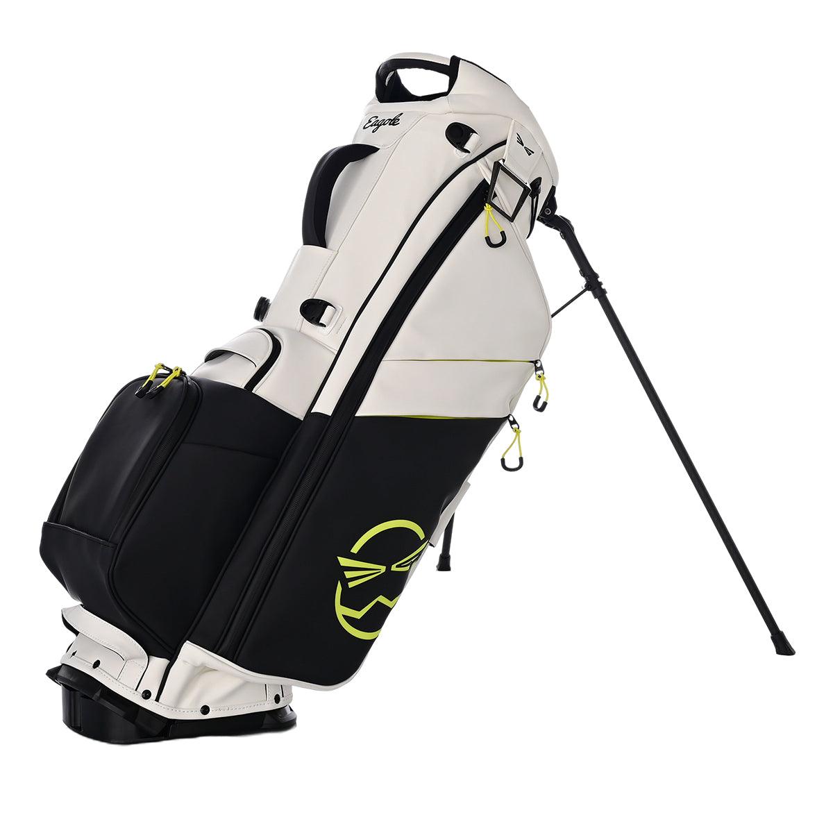 Ask Echo X Eagole 4 Grid High-Quality Golf LUX Leather Stand Bag / Columbia Green